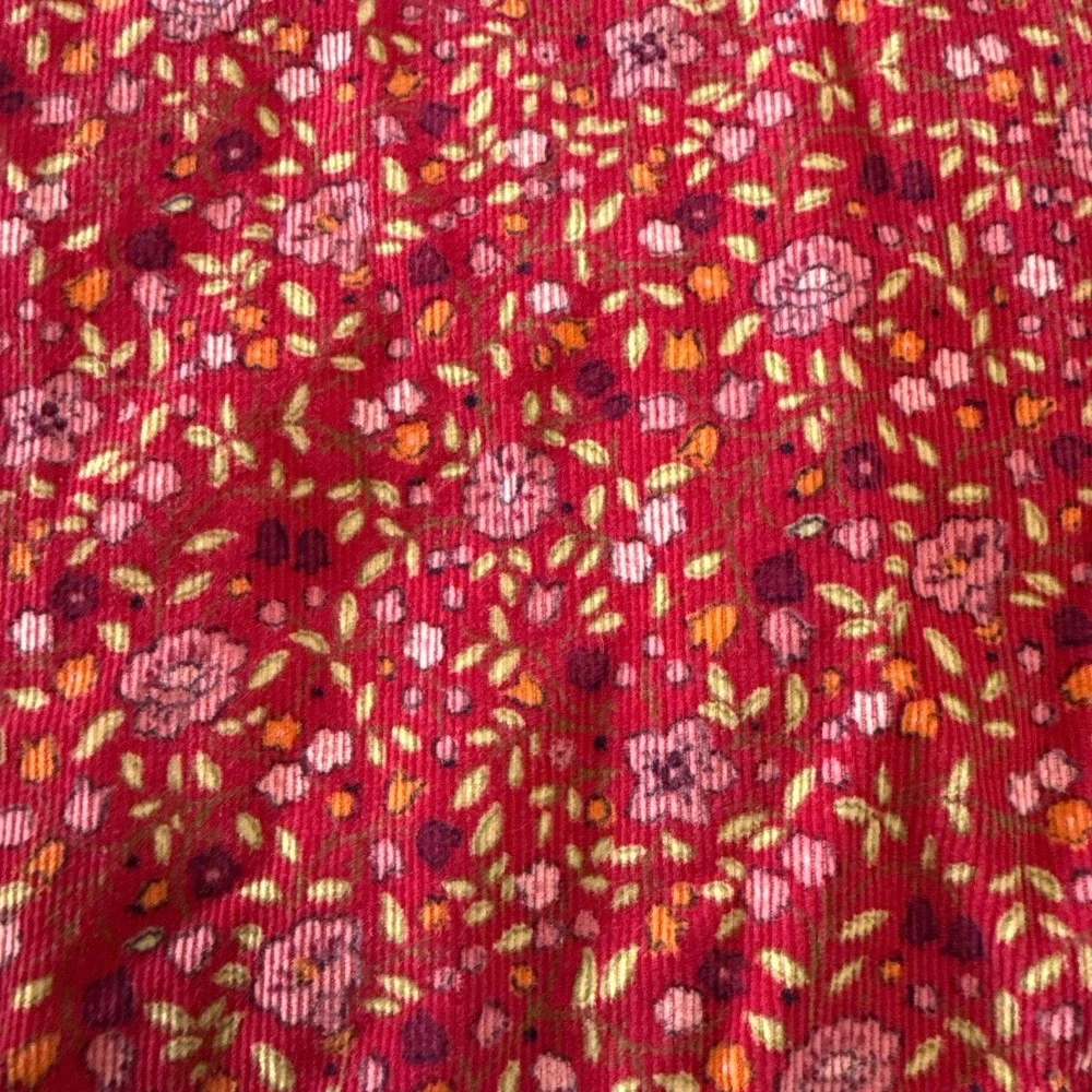 Vintage Gymboree girls red pink floral‎ dress XXL 7 years